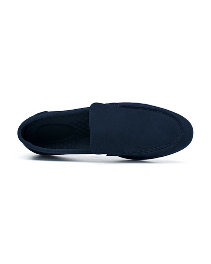 Damen Zopfmuster Pullover & Wildleder Loafer 2-teiliges Outfit