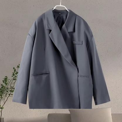 Damen Oversized Blazer Büro Entspannt