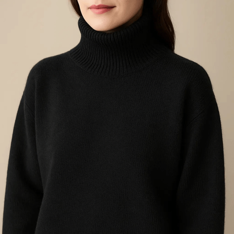 Norvielle Damen Kaschmir Rollkragenpullover