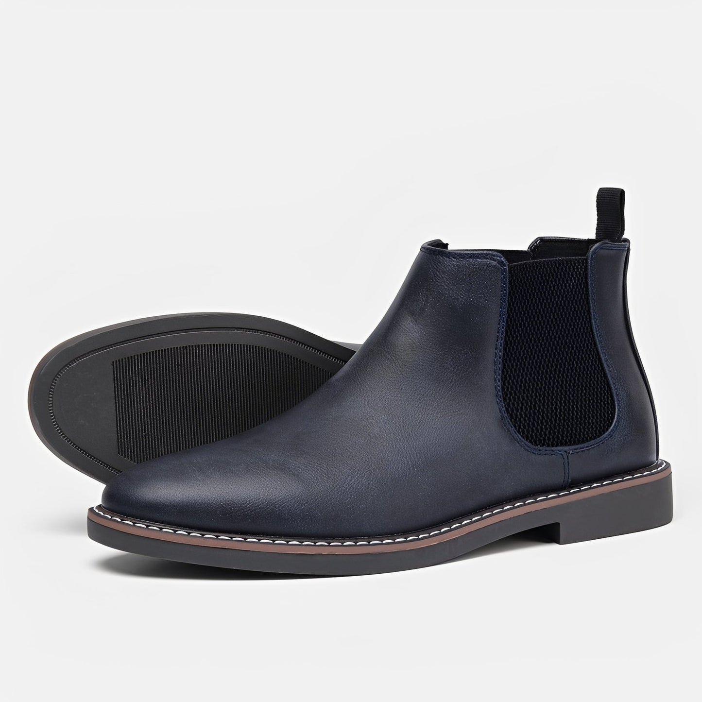 Herren Retro Chelsea Stiefel Ledern