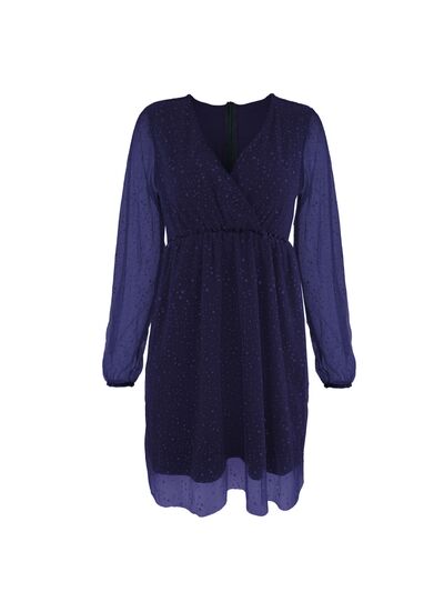 Damen Mini Kleid Ballonärmel