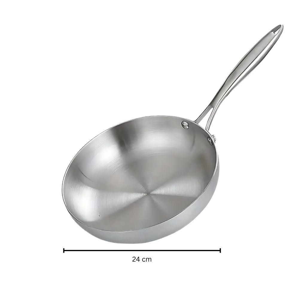 Edelstahl Bratpfanne Induktionssicher