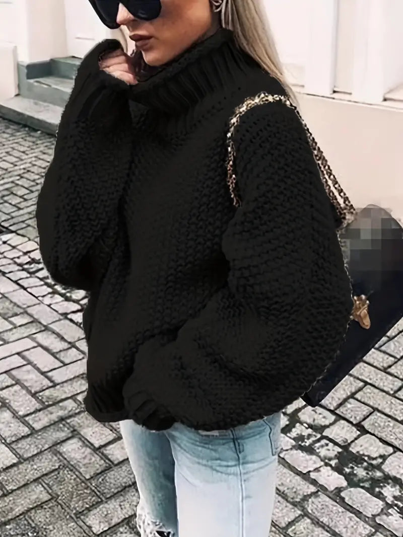 Vale Damen Rollkragenpullover Einfarbig