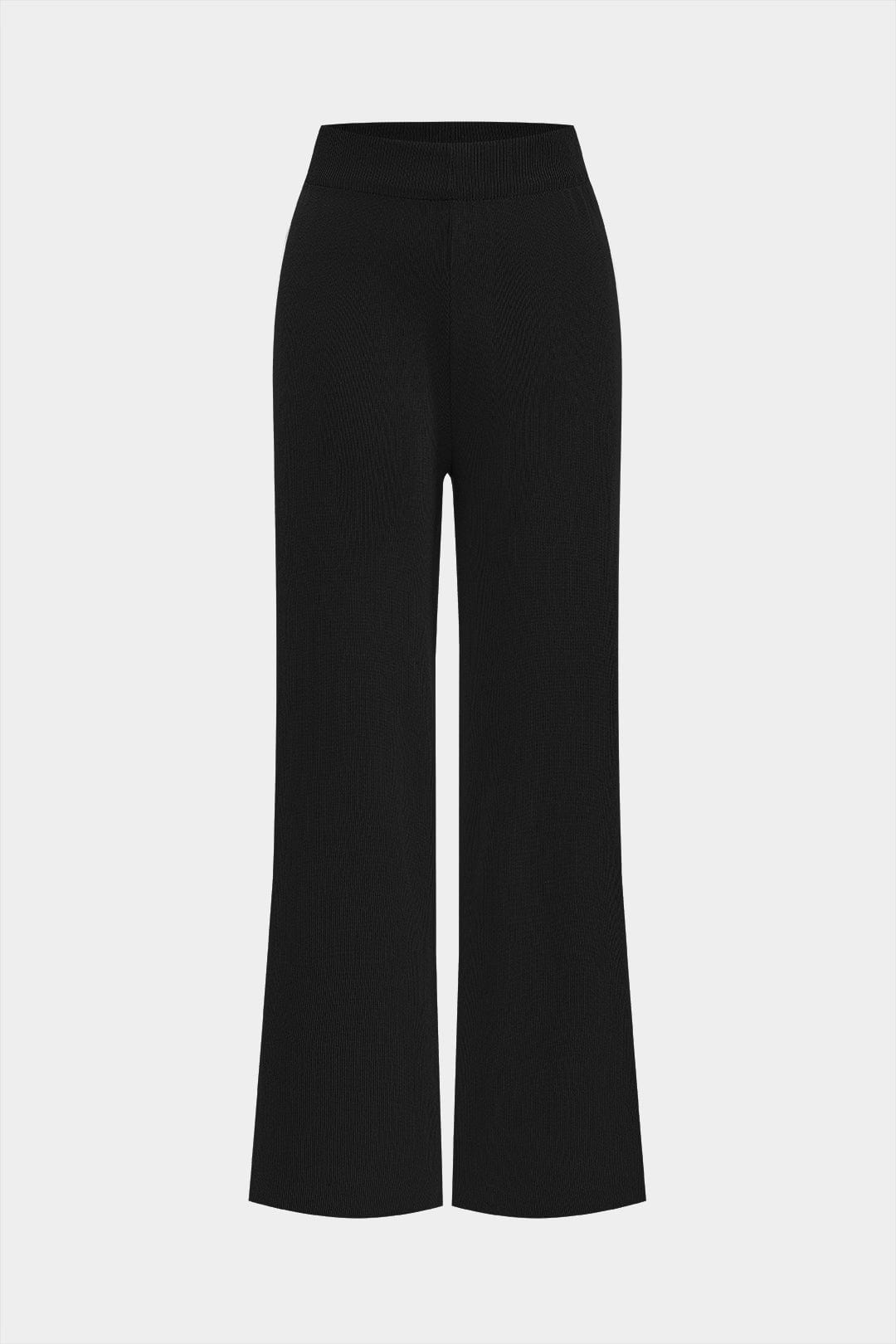 Damen Elegantes Strickset 3-teilig Gerippt