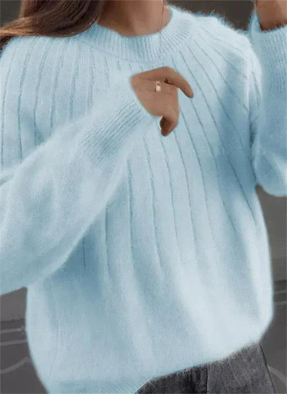 Norvielle Damen Strickpullover Bunt