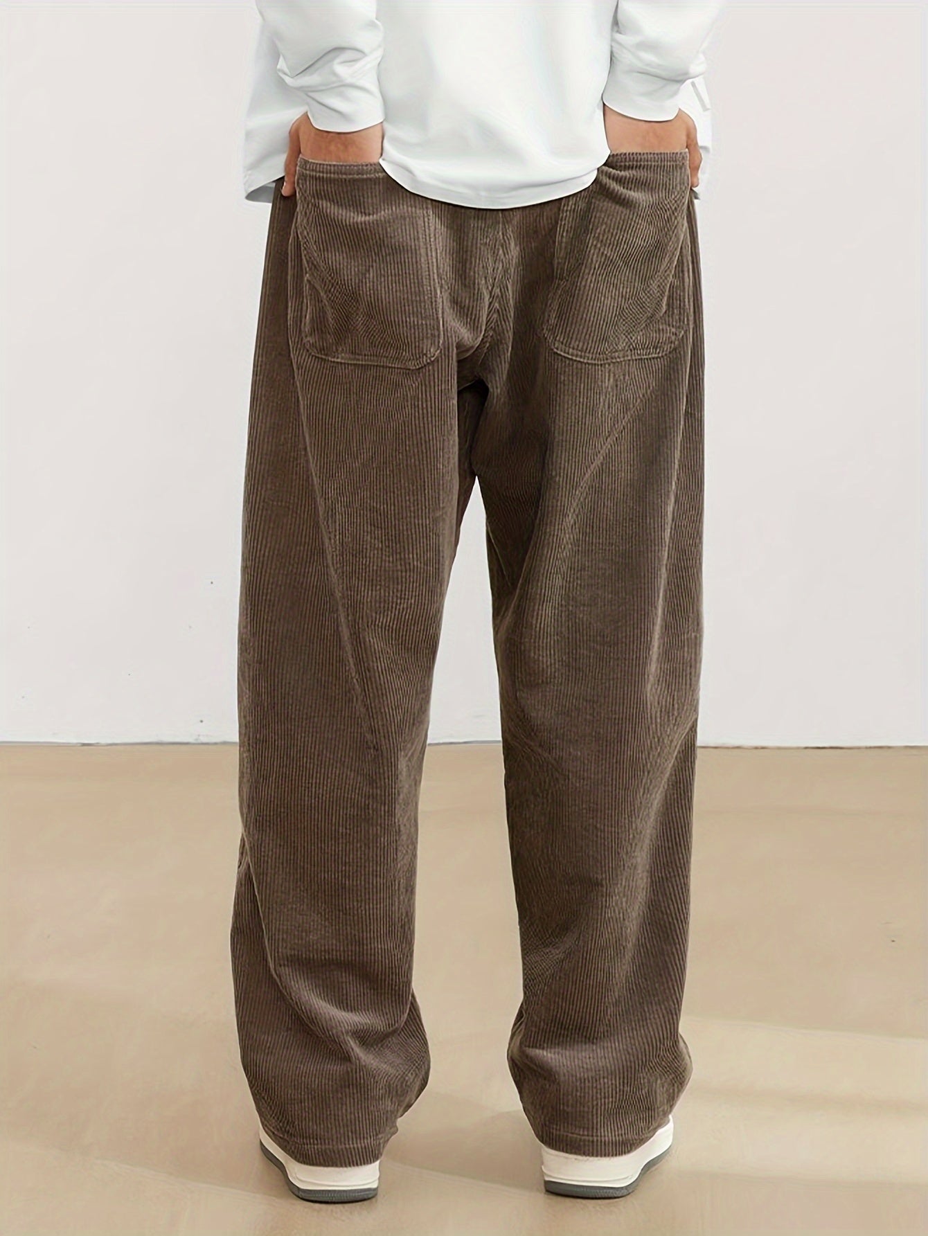 Herren Cordhose Weit Schnitt Bequem