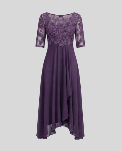 Elegantes Damen Midi Kleid Luftig