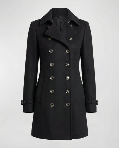 Damen Wollmantel Elegantes Design Warm