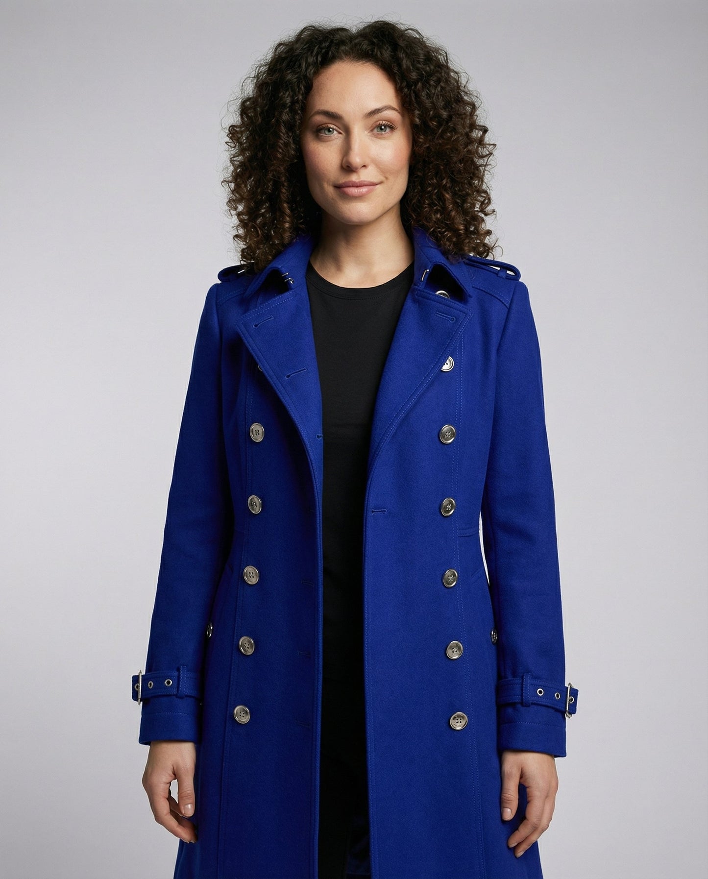 Damen Wollmantel Elegantes Design Warm