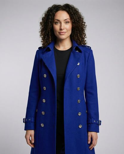 Damen Wollmantel Elegantes Design Warm