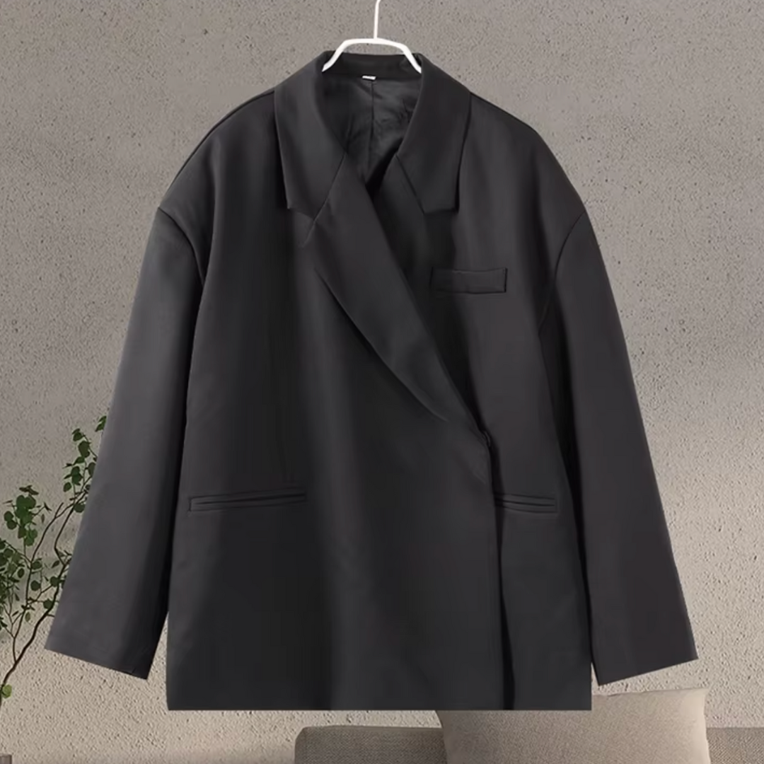 Damen Oversized Blazer Büro Entspannt