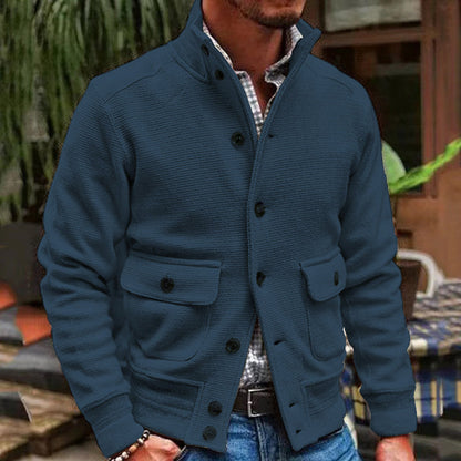 Herren Freizeitjacke Lässig Elegant Beige