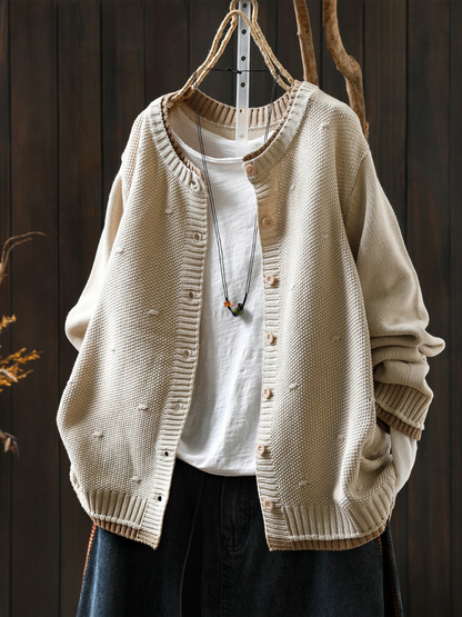 Isolde Texturierter Damen Cardigan