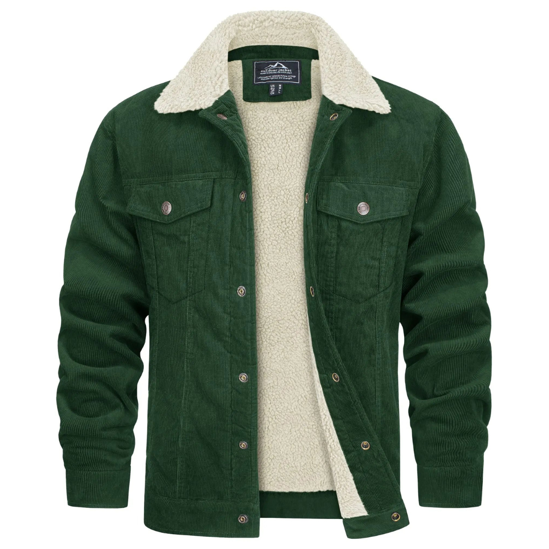 Herren Jacke Knopfverschluss Klassisch