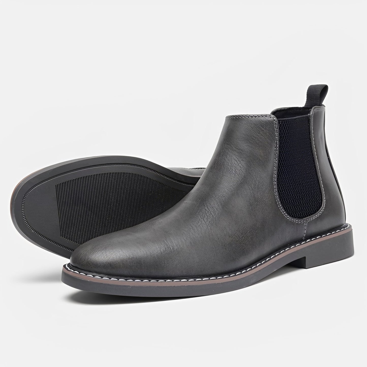 Herren Retro Chelsea Stiefel Ledern