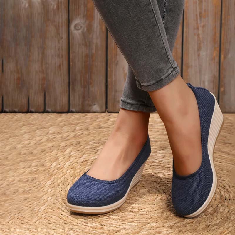 Norvielle Damen Keilschuhe Lässig