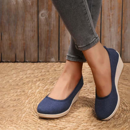 Norvielle Damen Keilschuhe Lässig