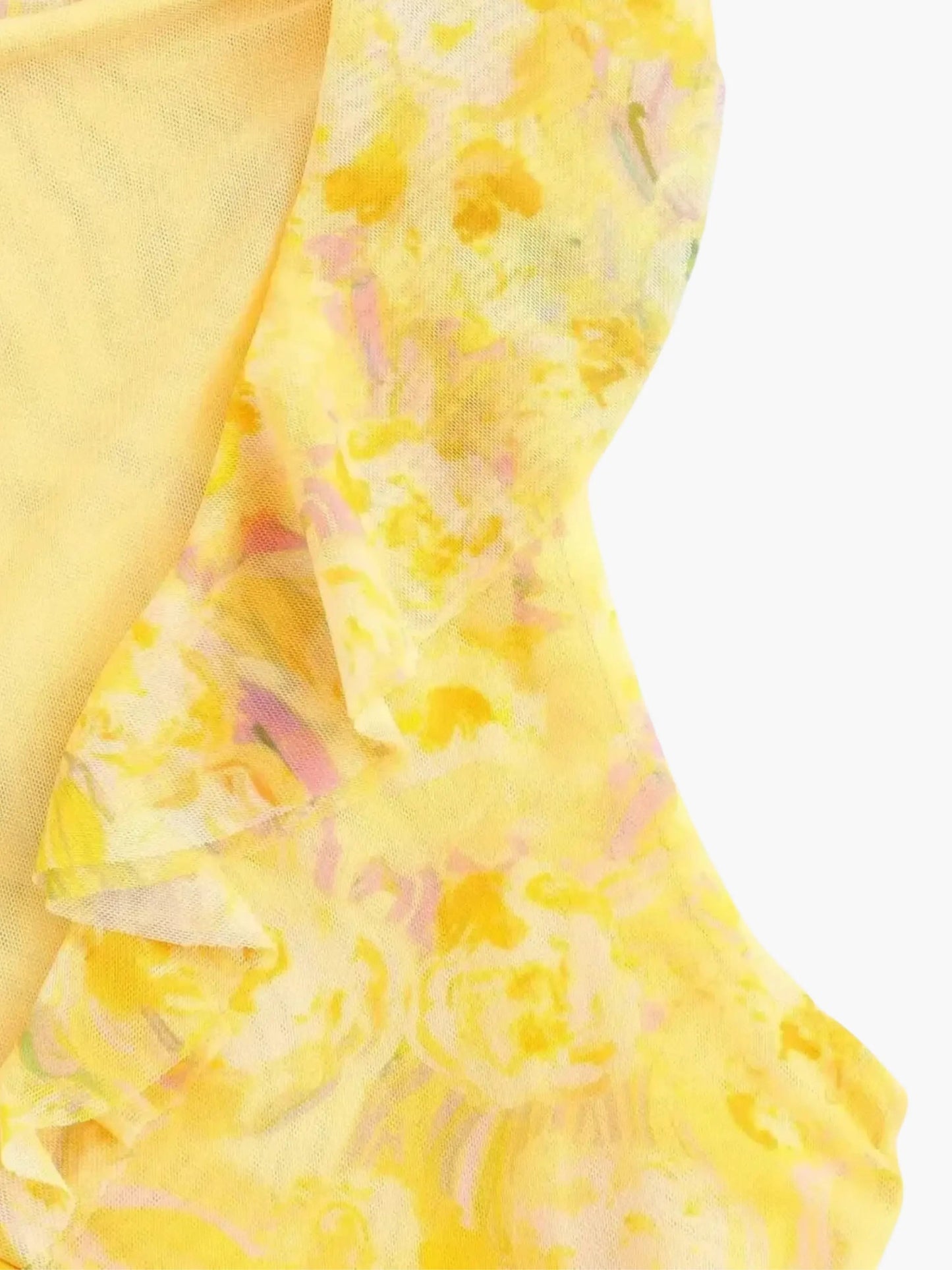 Damen Minikleid mit Rüschendetails Blumenmuster