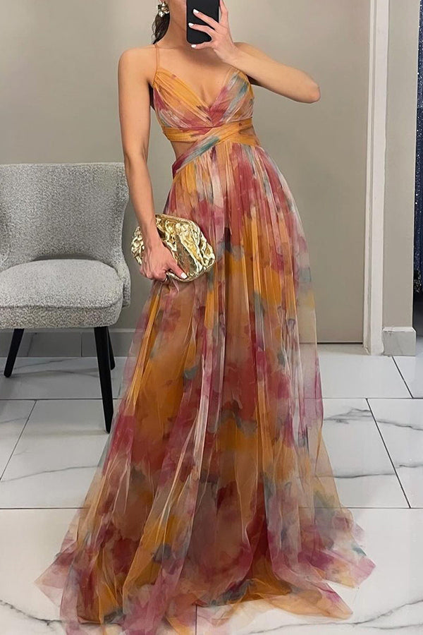 Damen Maxi-Kleid Faltenrock