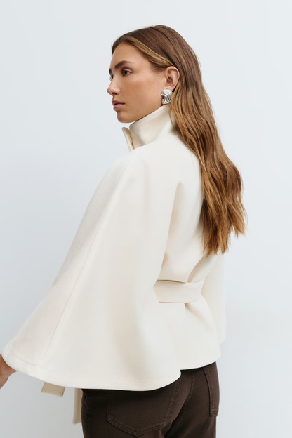 Damen Jacke Gürtel Weite Silhouette Modern
