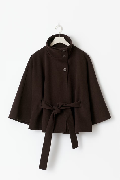 Damen Jacke Gürtel Weite Silhouette Modern