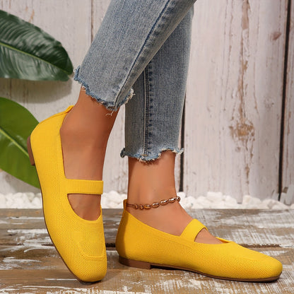 Norvielle Damen Ballerinas Einfarbig Schnürbar