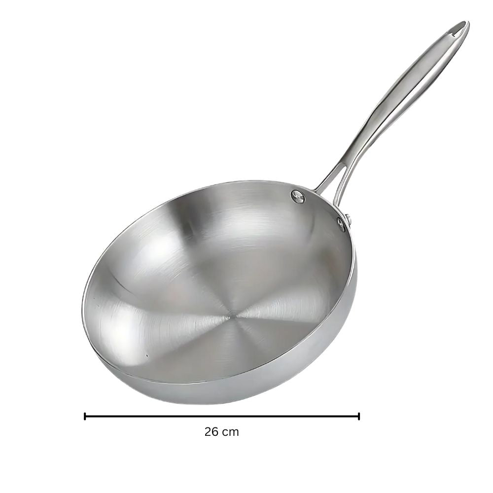 Edelstahl Bratpfanne Induktionssicher