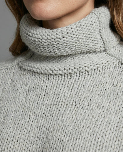 Norvielle Damen Strickpullover Lang Kuschelig Beige