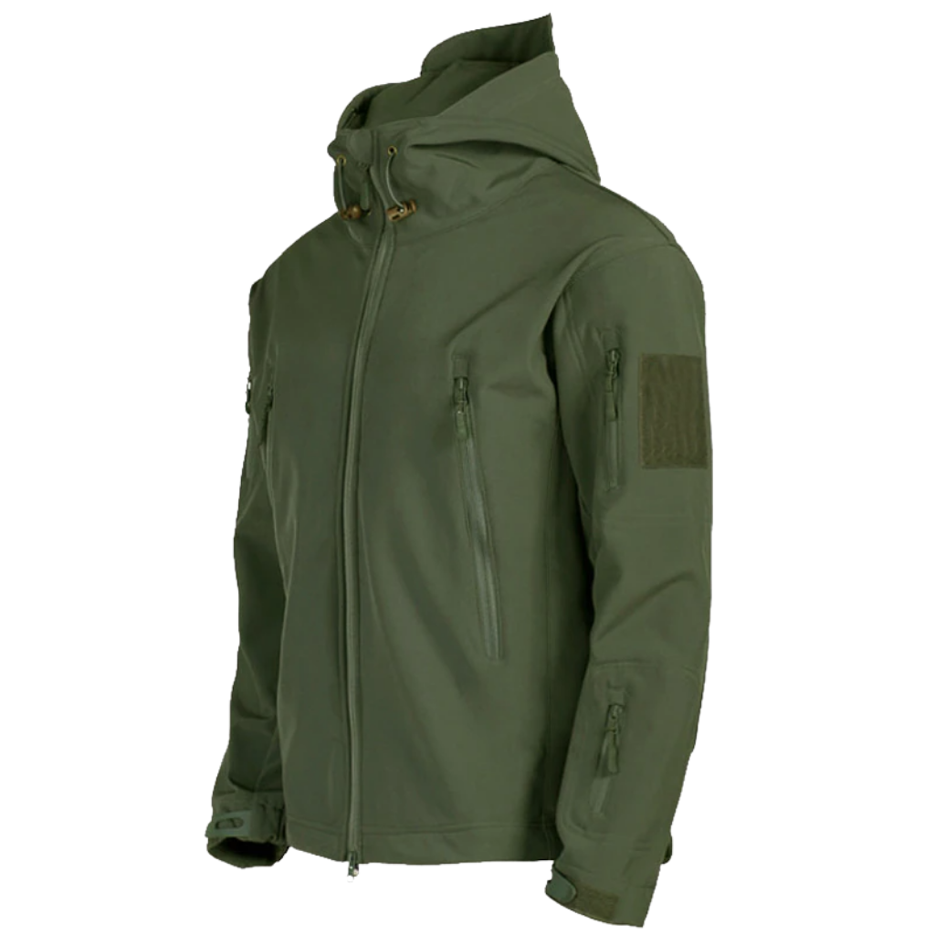 Taktisches Kampfjacket Militärstil Camo wird zu:
Taktisches