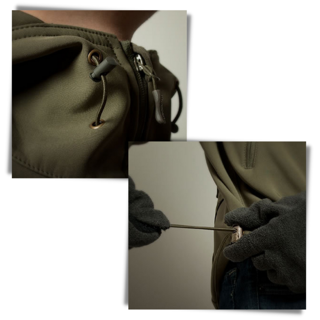 Taktisches Kampfjacket Militärstil Camo wird zu:
Taktisches