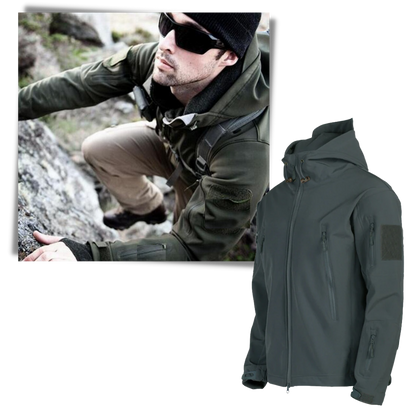 Taktisches Kampfjacket Militärstil Camo wird zu:
Taktisches