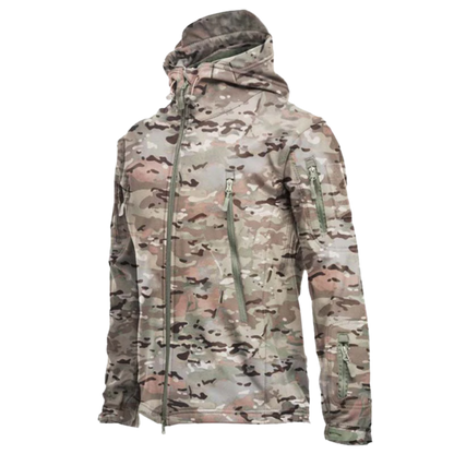 Taktisches Kampfjacket Militärstil Camo wird zu:
Taktisches