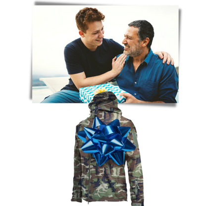 Taktisches Kampfjacket Militärstil Camo wird zu:
Taktisches