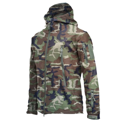 Taktisches Kampfjacket Militärstil Camo wird zu:
Taktisches