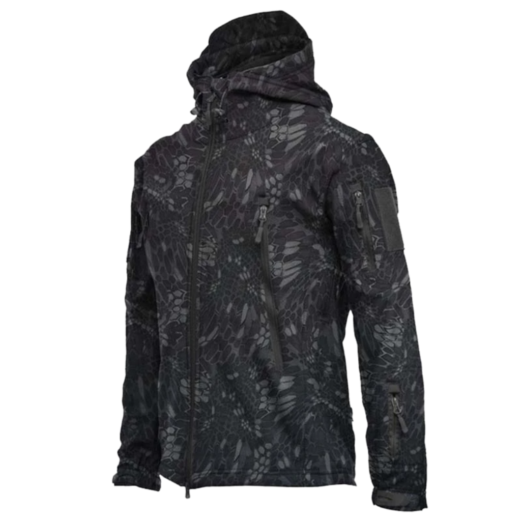 Taktisches Kampfjacket Militärstil Camo wird zu:
Taktisches