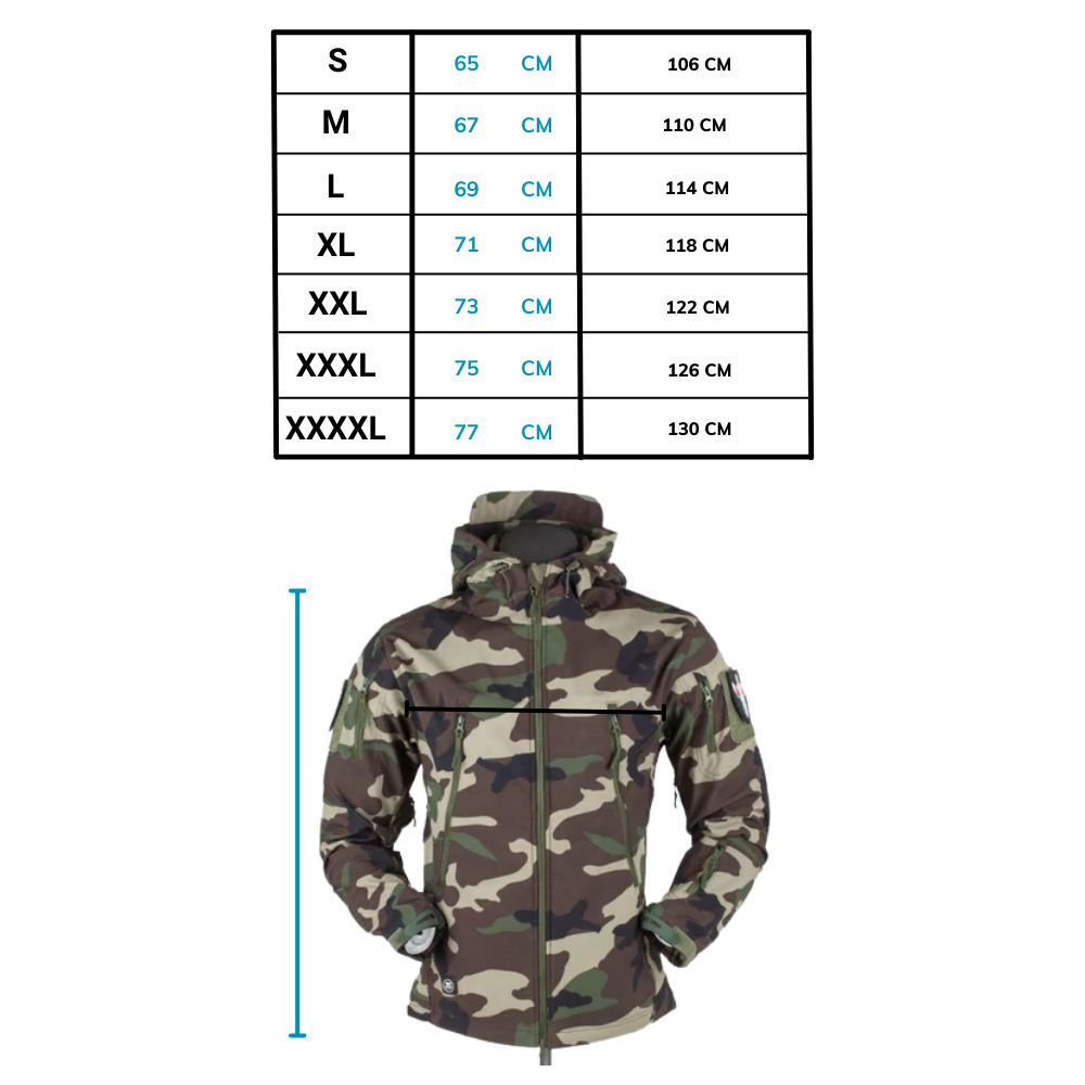 Taktisches Kampfjacket Militärstil Camo wird zu:
Taktisches