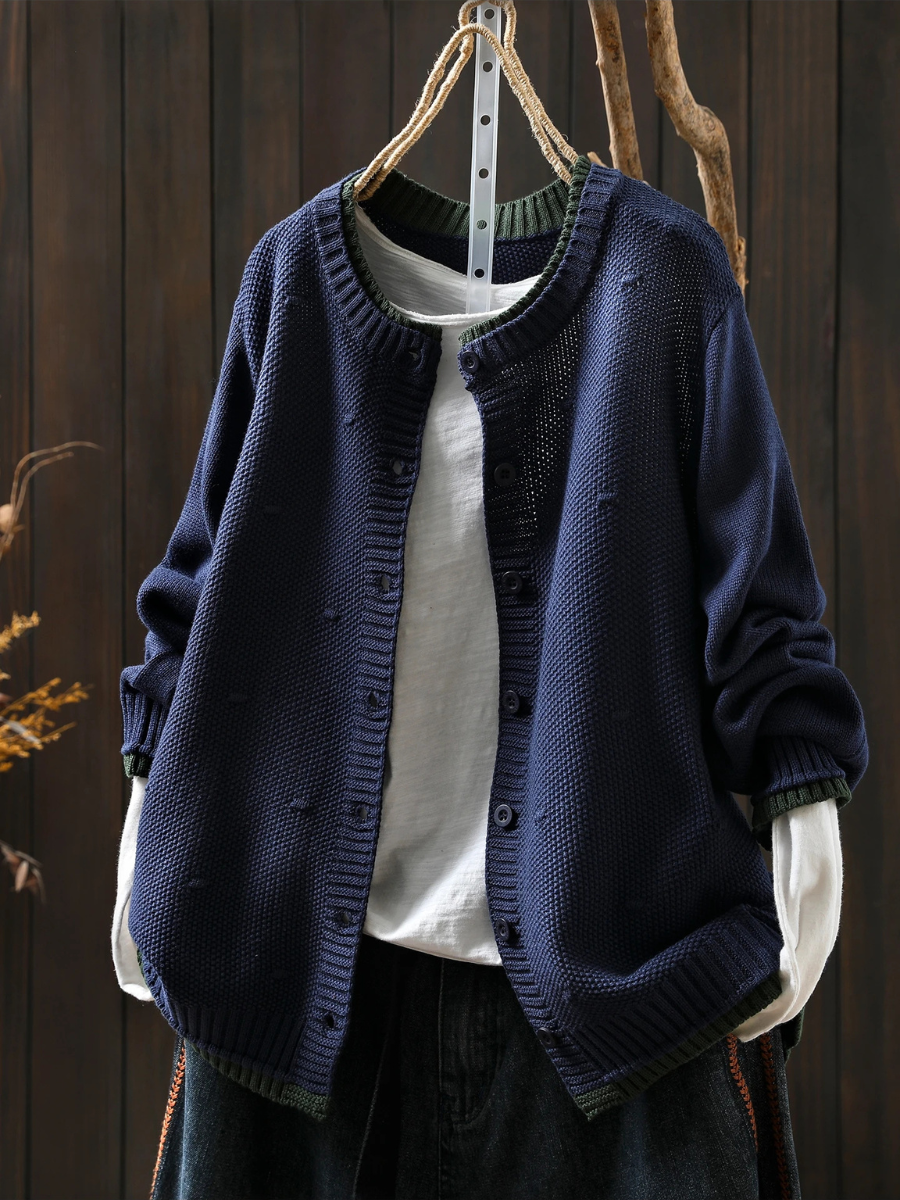 Isolde Texturierter Damen Cardigan