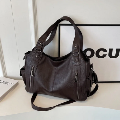 Damen Große Handtasche Leder Mit Schultergurt