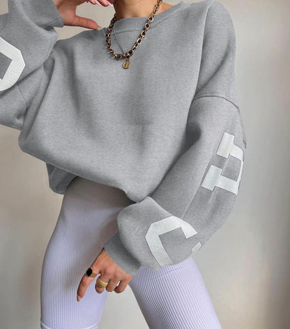 Damen Pullover Weite Passform Gleichmäßige Silhouette