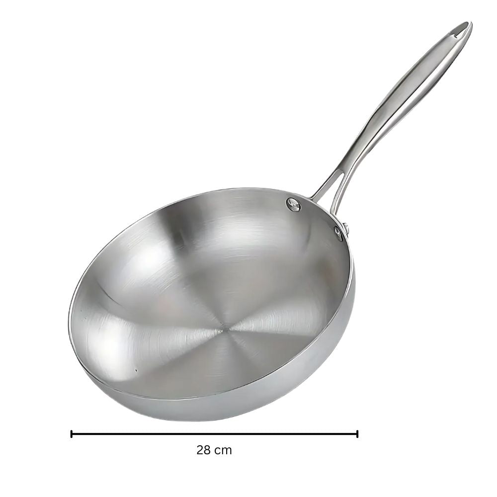 Edelstahl Bratpfanne Induktionssicher