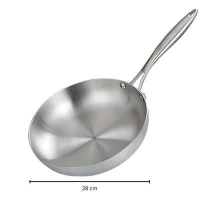 Edelstahl Bratpfanne Induktionssicher