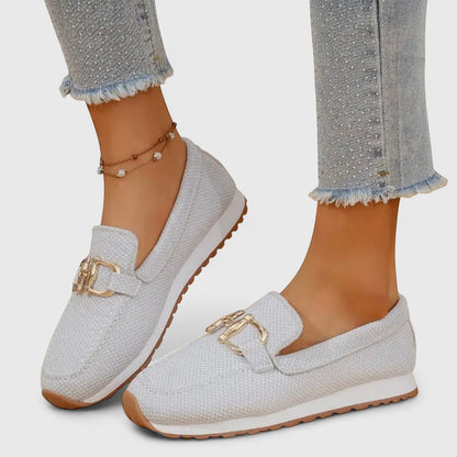 Damen Loafers Mesh Trense