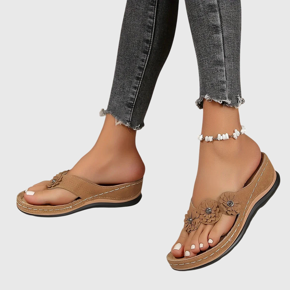 Damen Slip-On Sandalen Lässig