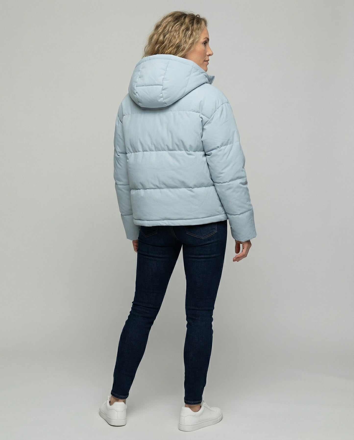 Damen Gepolsterte Winterjacke Mit Kapuze