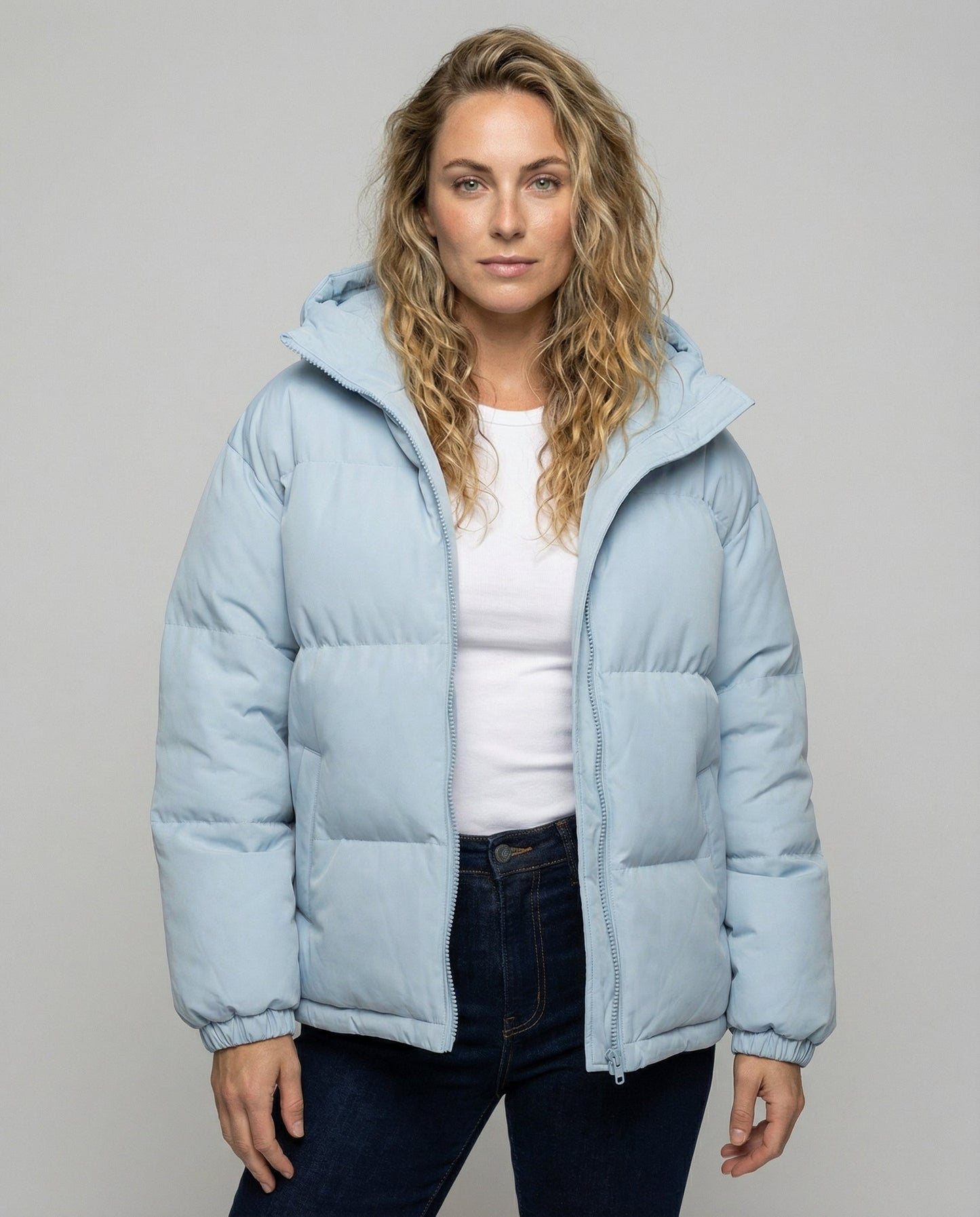 Damen Gepolsterte Winterjacke Mit Kapuze - Norvielle