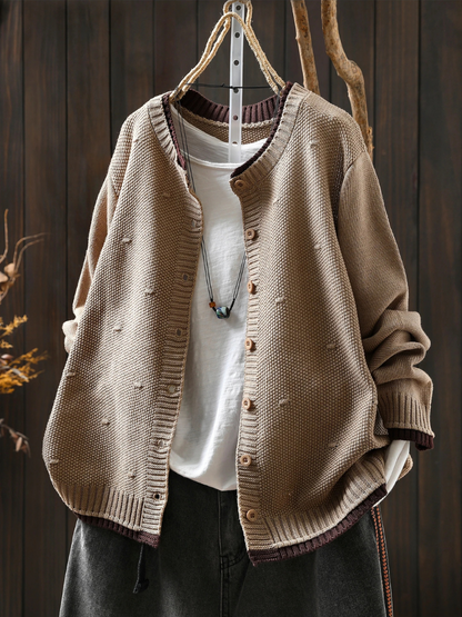 Isolde Texturierter Damen Cardigan