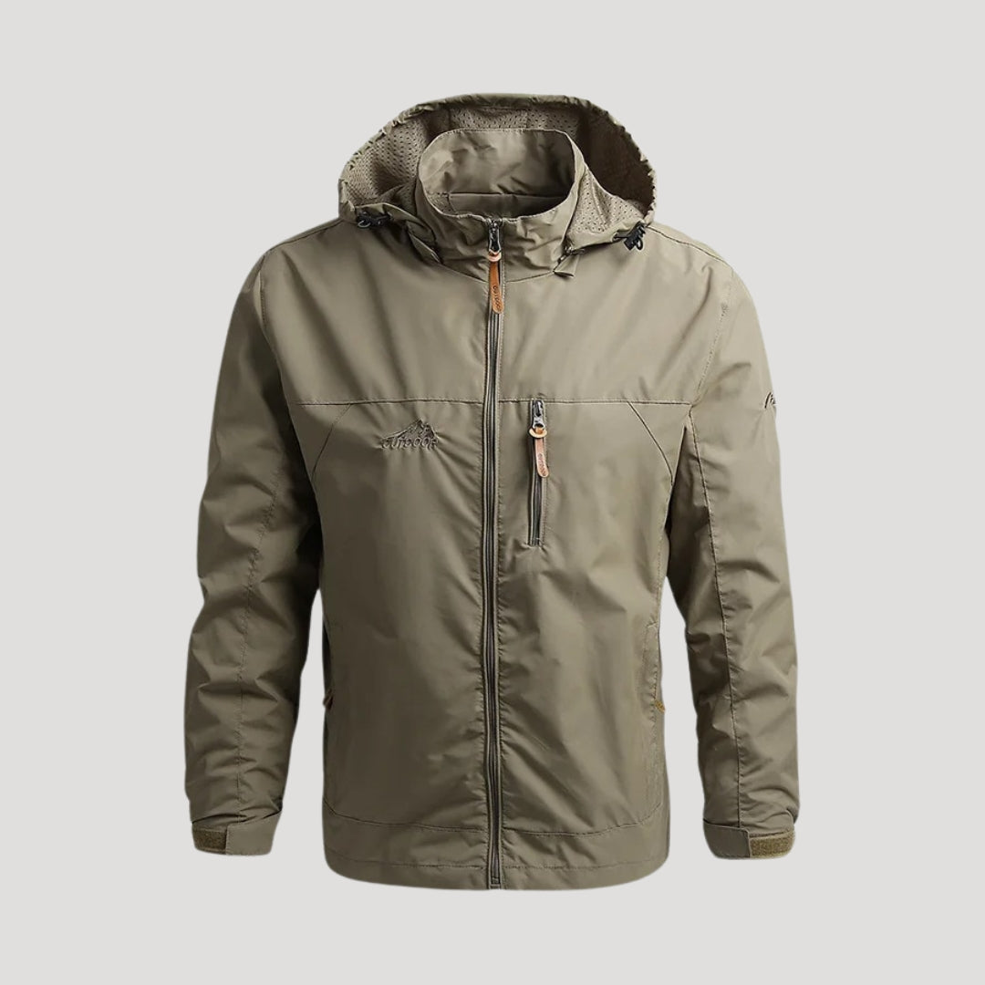 Herren Outdoor-Kapuzenjacke Reißverschluss Frühling