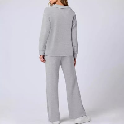 Damen Jogginganzug Set Pullover und Hose