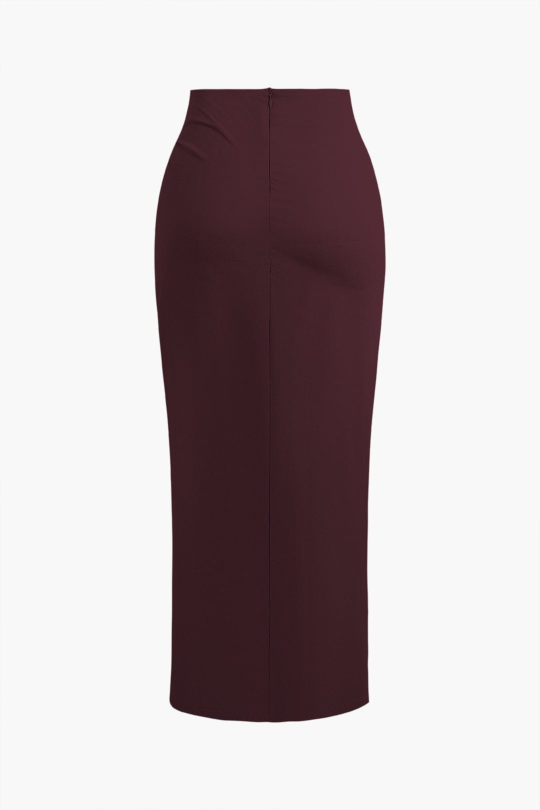 Fridoline Damen Midirock Wickeloptik Hochgeschlitzt