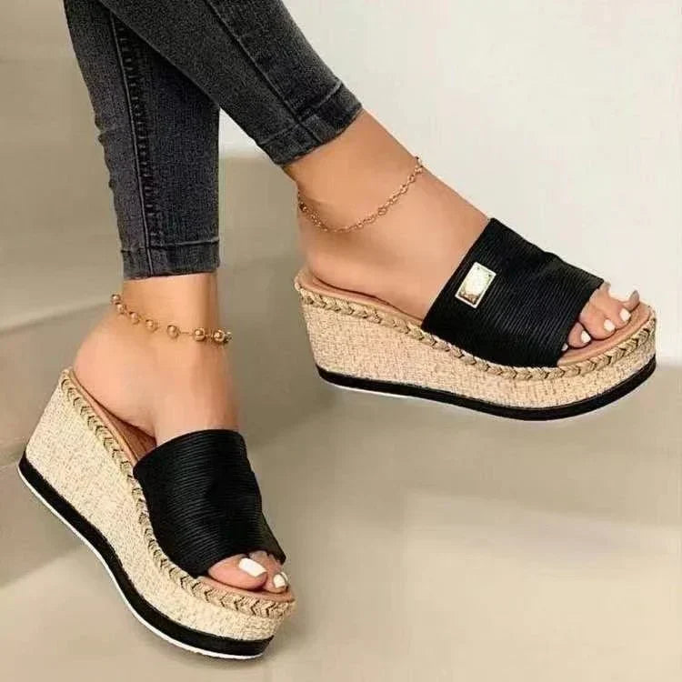 Norvielle Damen Rattan-Sandalen - Norvielle